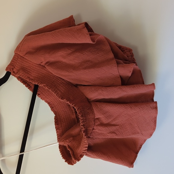 Free People Go For Drama Top One Shoulder Ruffle - Size Medium - Picture 7 of 11